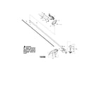 Weed Eater MX550 driveshaft/shield/handle diagram
