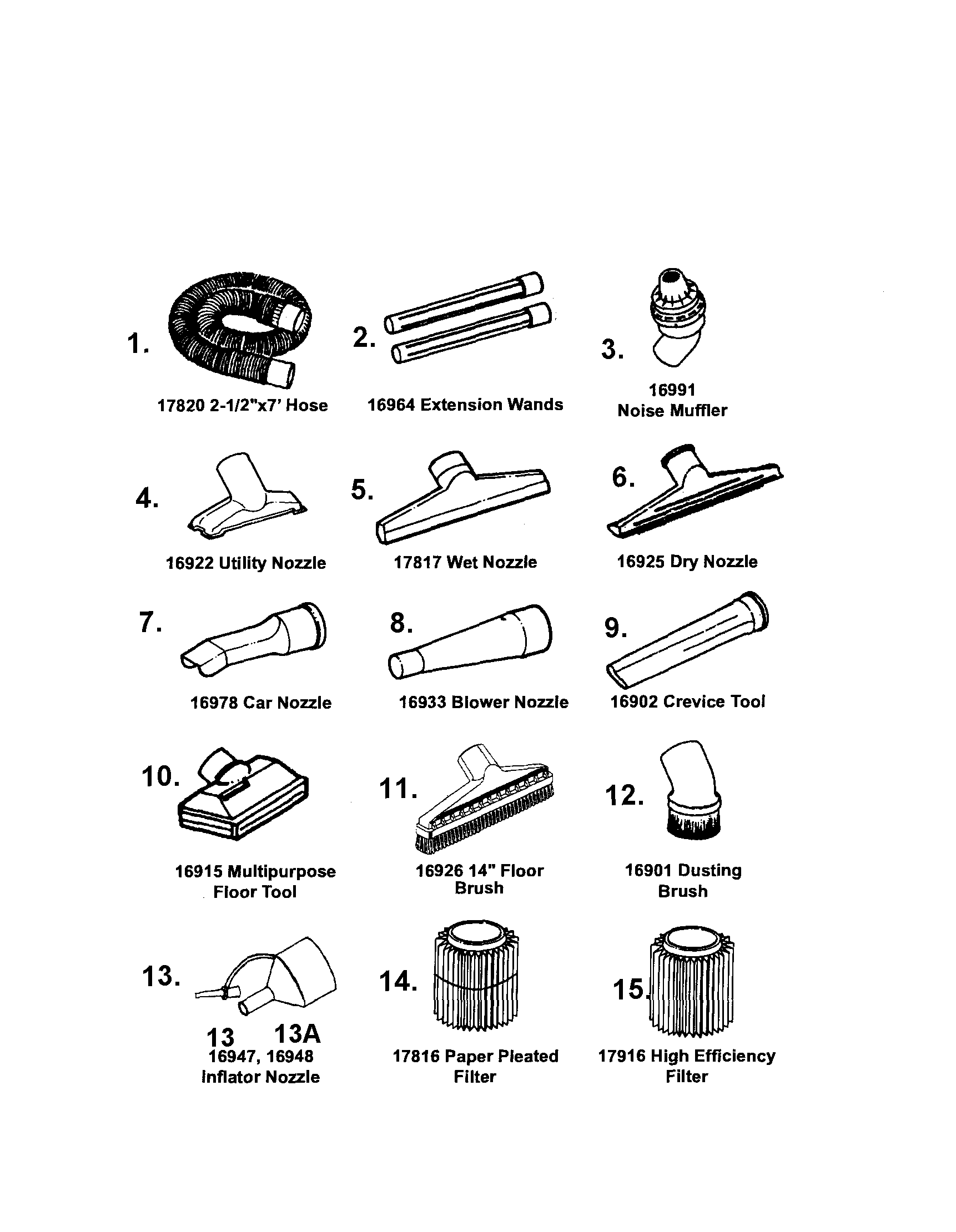 ACCESSORIES AND ATTACHMENTS