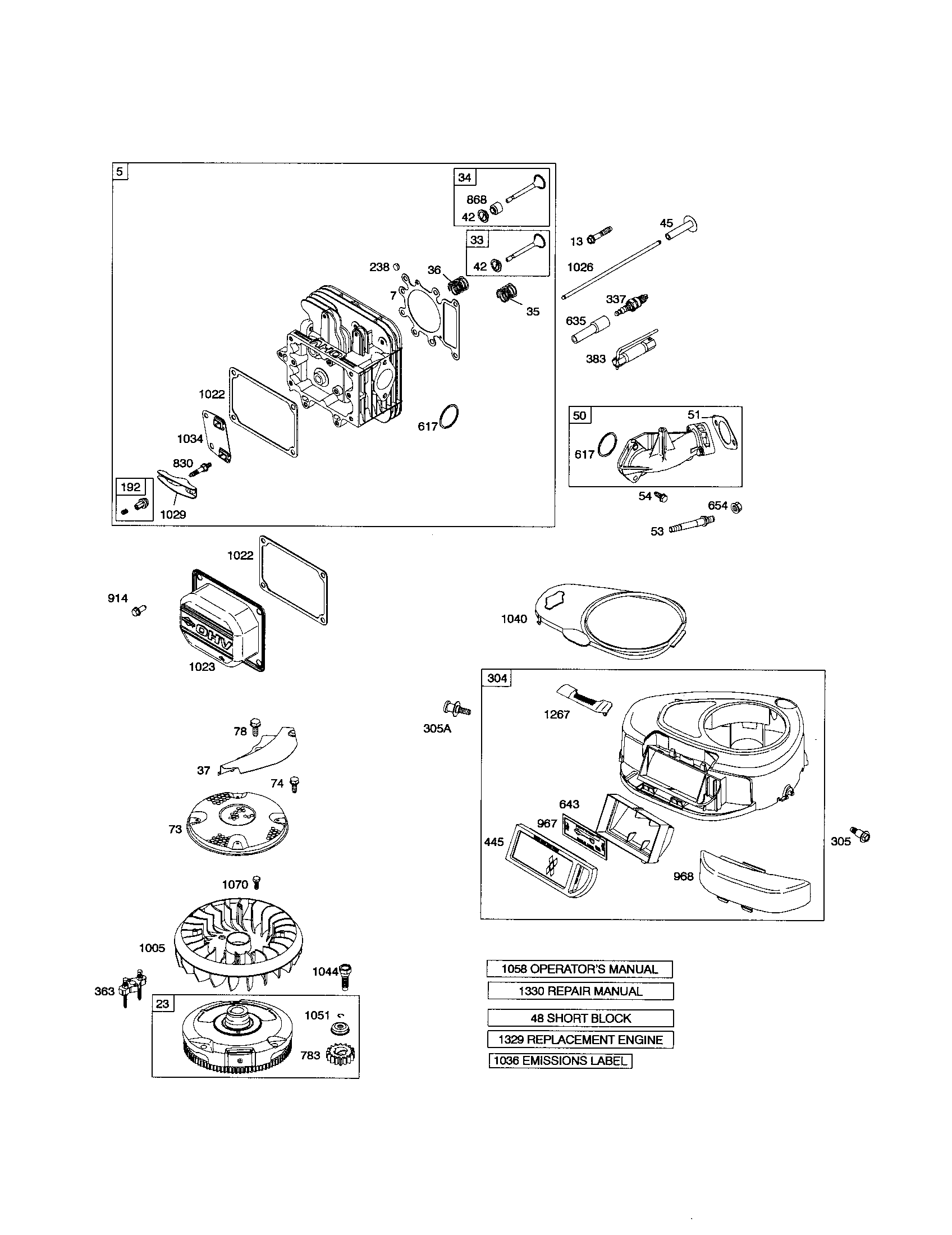 Cylinder-head/housing-blower