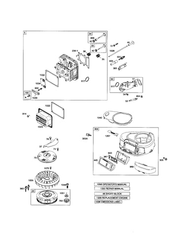 Cylinder-head/housing-blower