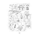 Briggs & Stratton 445677-0877-E1 cylinder/crankcase/crankshaft diagram