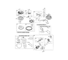 Briggs & Stratton 445677-0877-E1 rewind-starter/short block diagram