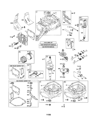 Cylinder/crankcase/crankshaft