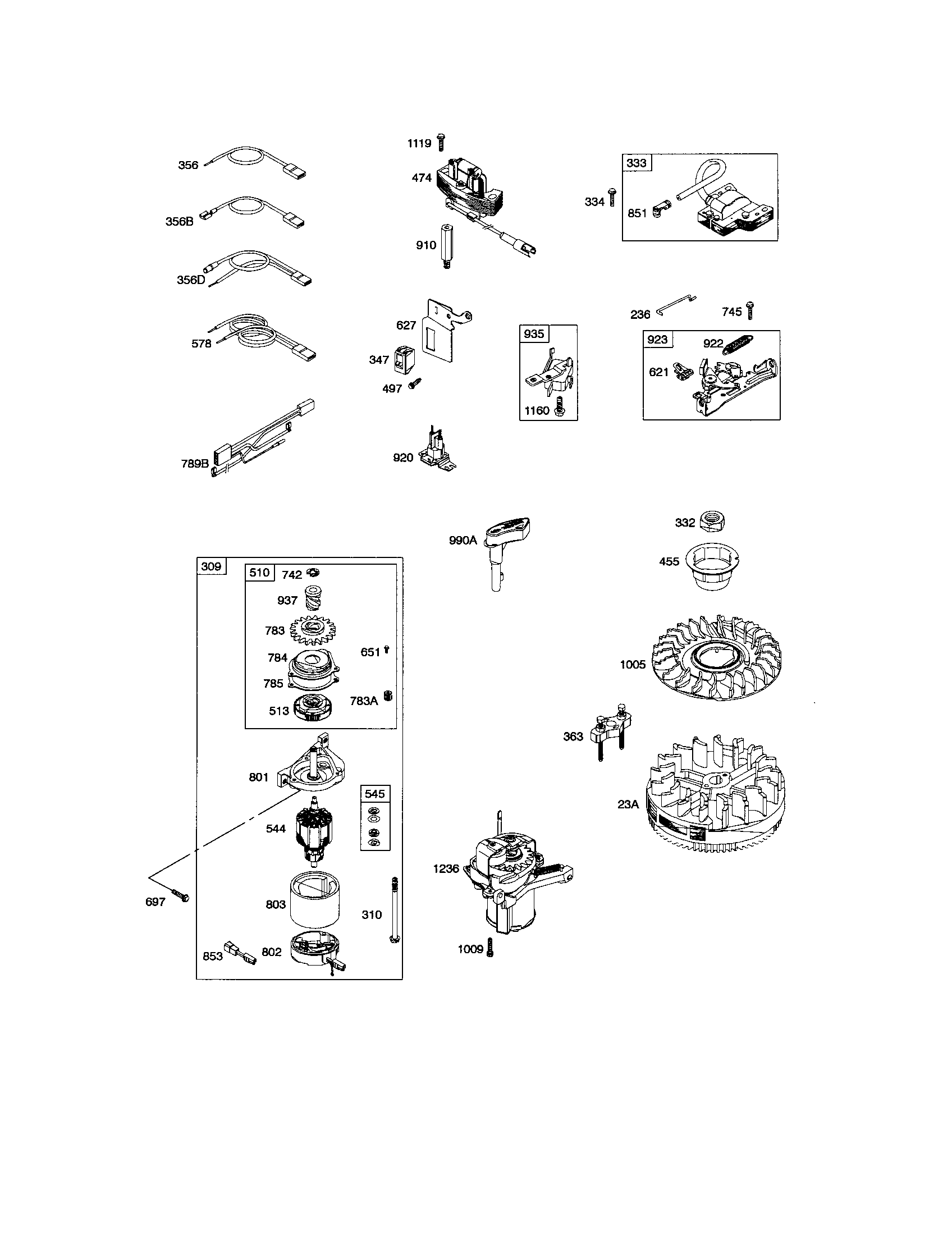 Motor starter/brake/flywheel