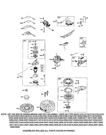 Motor-starter/spring-brake/note