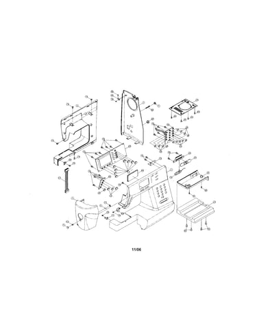 Front cover/motor drive belt cover