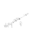 Motor belt/arm shaft/handwheel