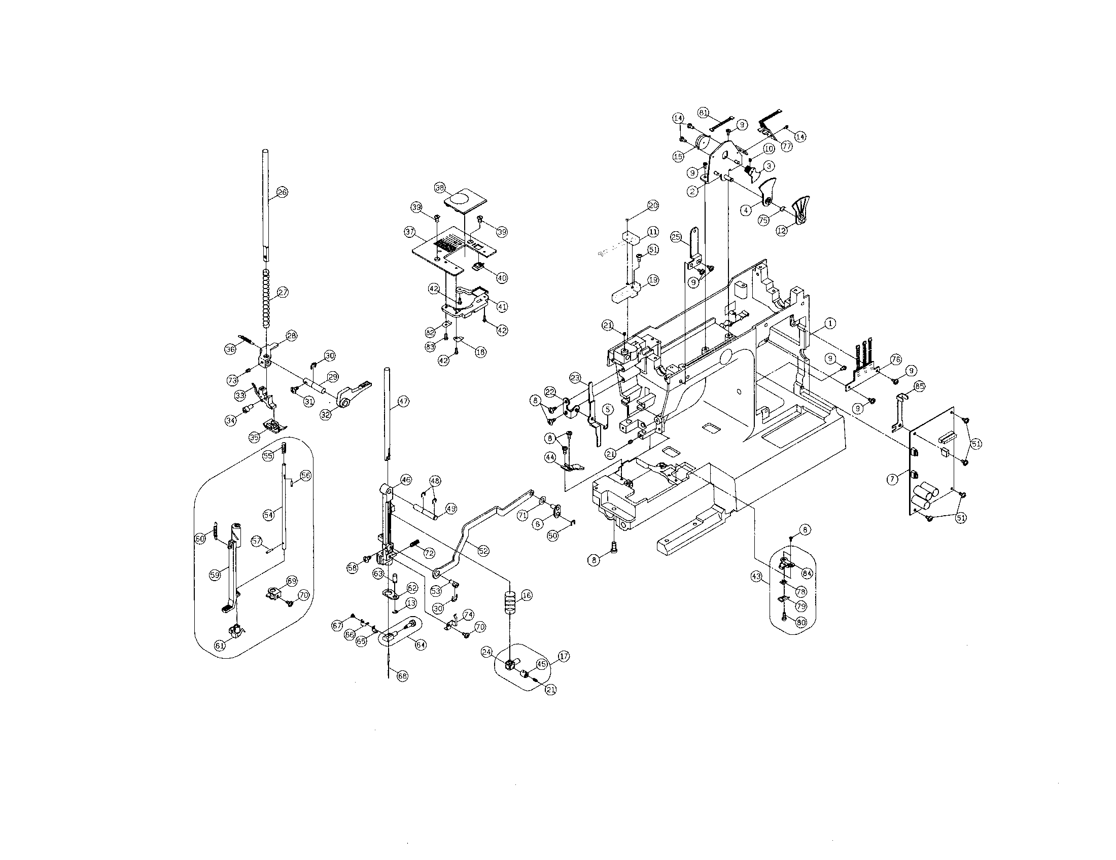 Zigzag/needle plate