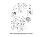 Briggs & Stratton 205400 (0035-0301) muffler/fuel tank diagram