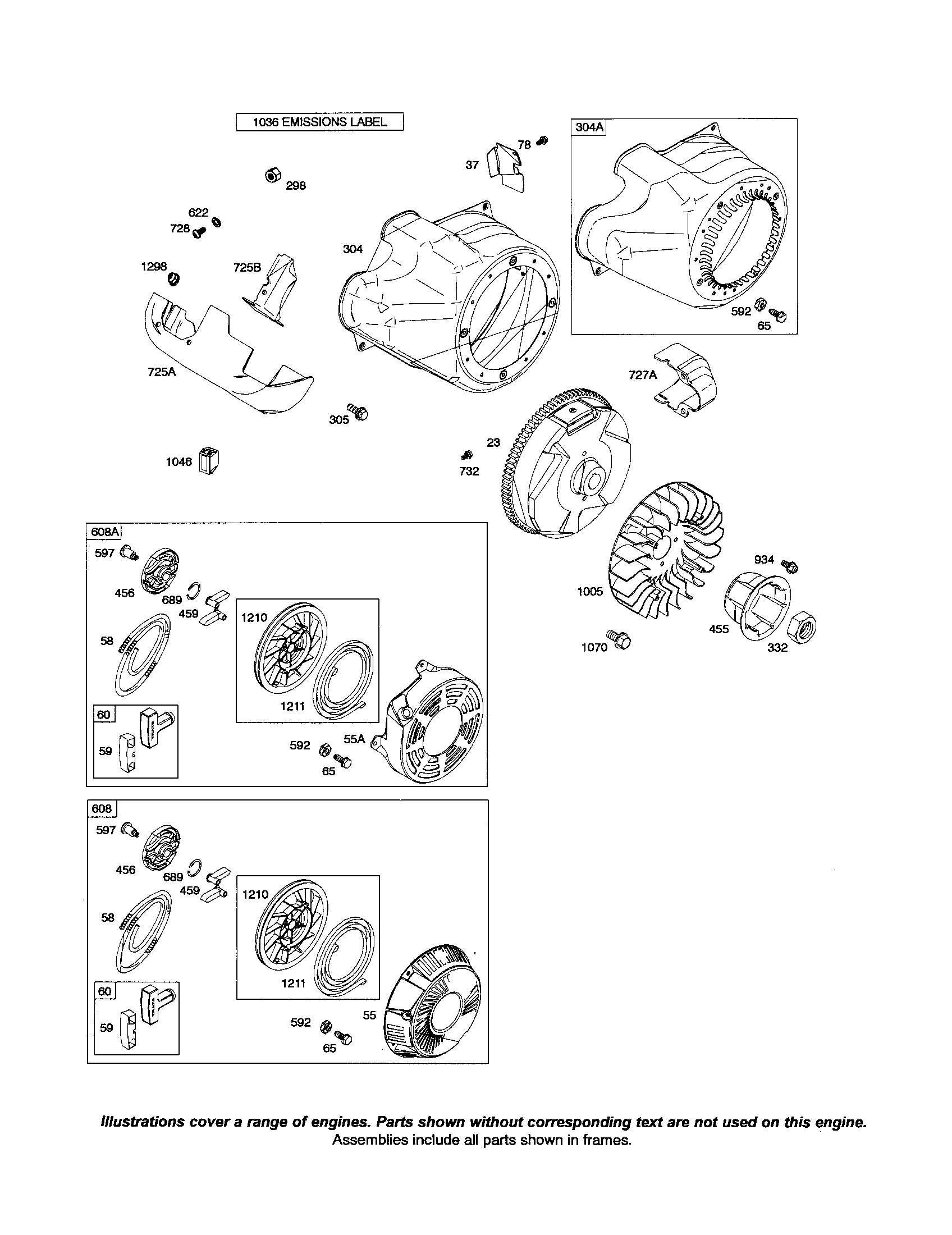 Blower housing/rewind starter