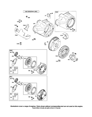 Blower housing/rewind starter