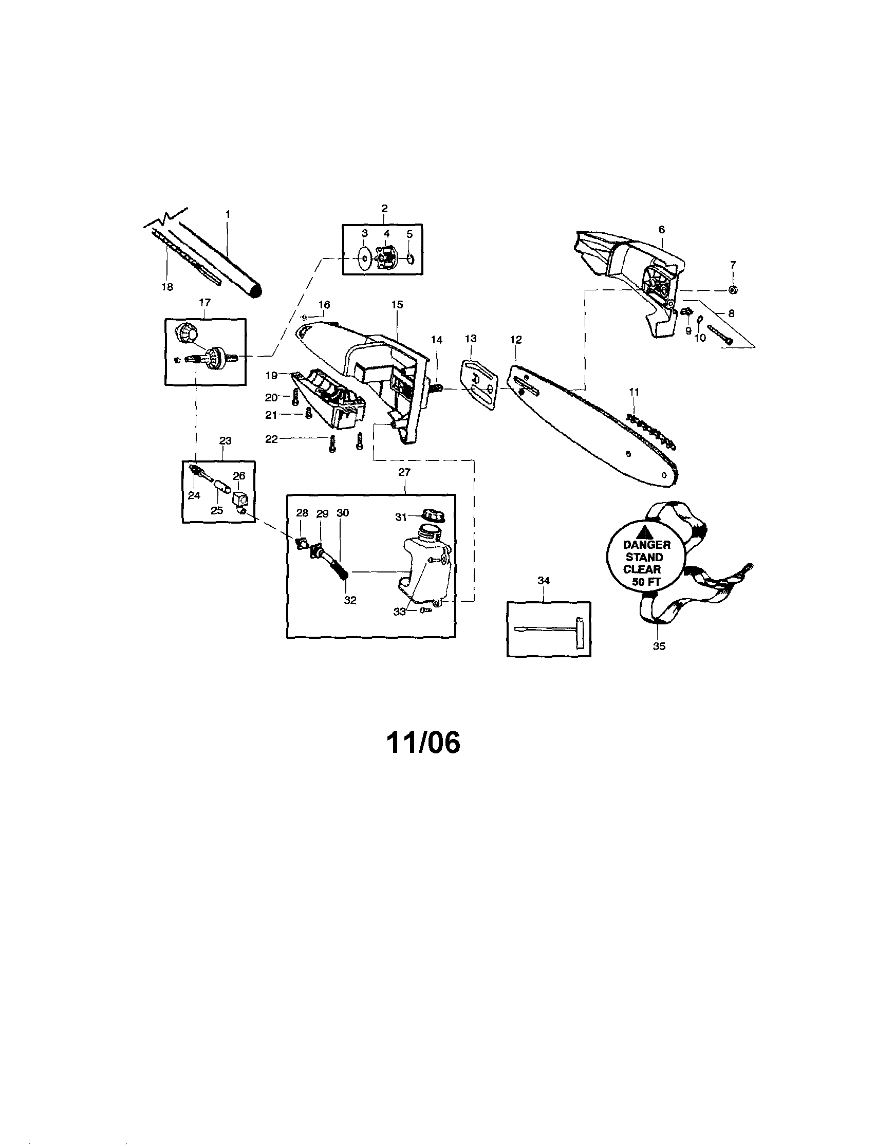 Pole pruner attachment