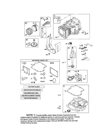 Cylinder/sump/crankshaft
