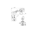 Briggs & Stratton 31A707-0787-B1 blower housing/starter motor diagram