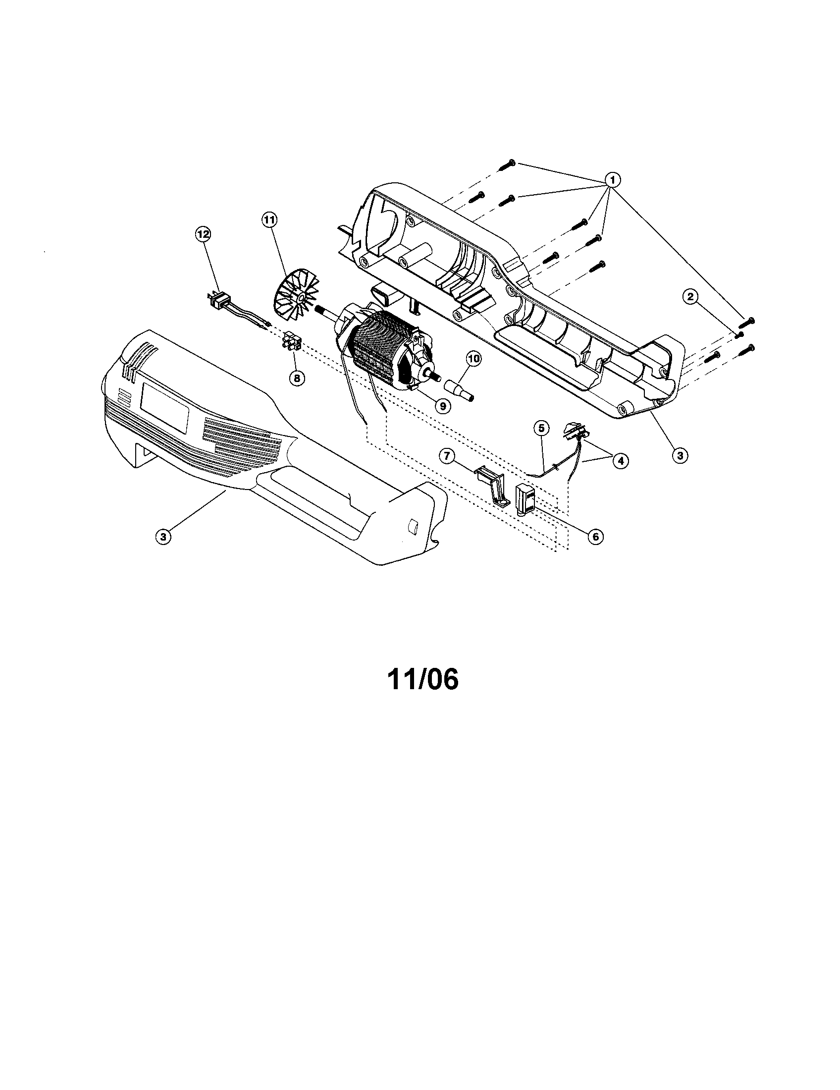 Motor/housing