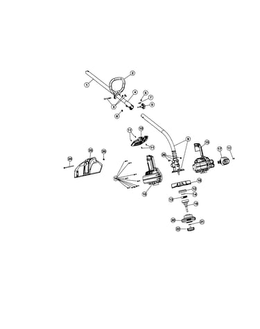 Drive shaft housing/handle