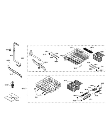 Racks/spray arm
