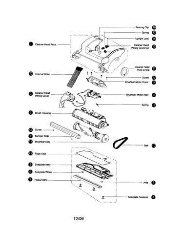 Cleaner head/soleplate