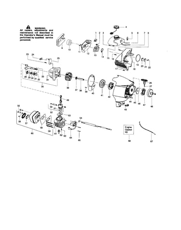 Cylinder/crankcase/crankshaft
