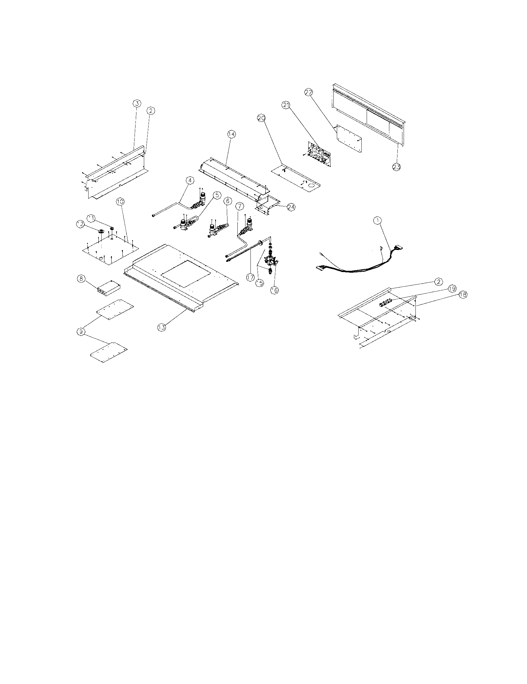 Gas tubing assembly-level c