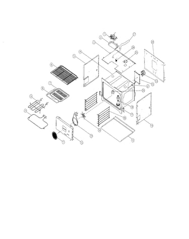 Oven cell/case assembly