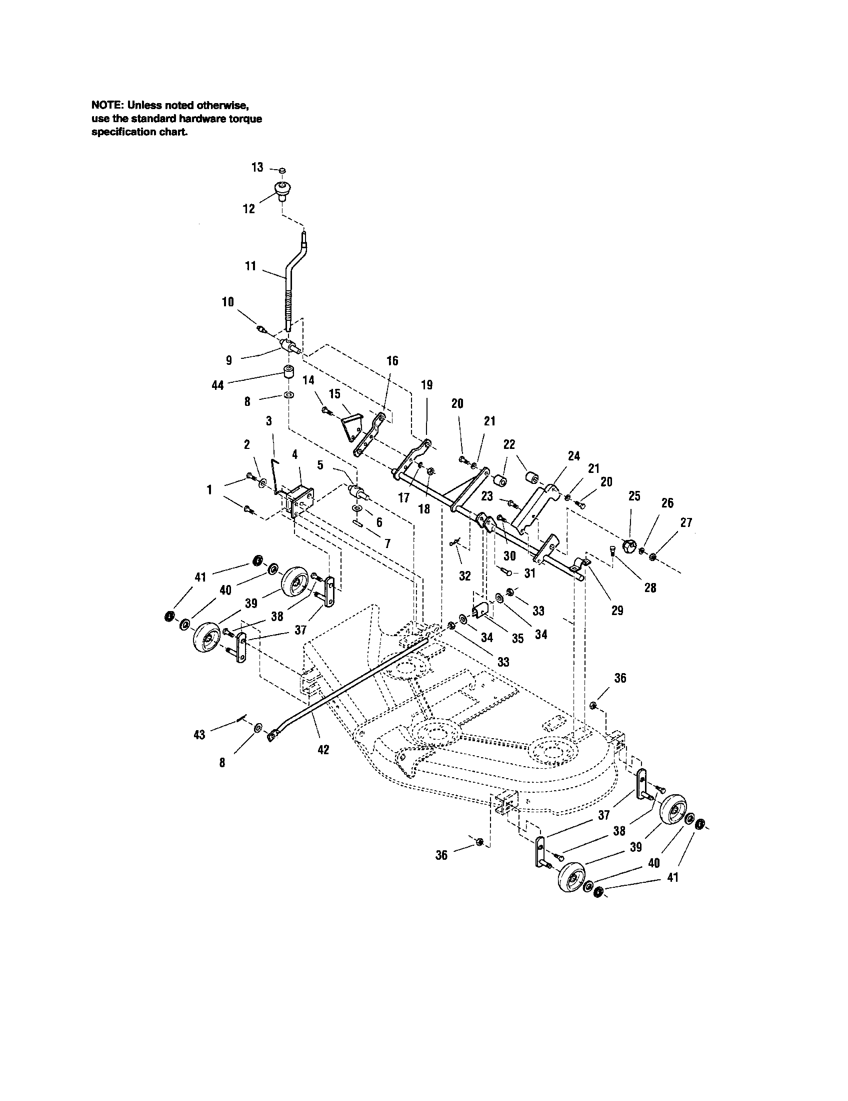 MOWER DECK-HEIGHT ADJUSTMENT