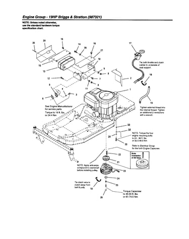 Engine group-19hp b&s