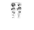 Tecumseh LH318SA-156554H 590733 rewind starter diagram
