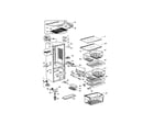 Fisher & Paykel E522BLE-22163A cabinet components diagram