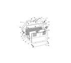 Fisher & Paykel E522BRE-22162A fan/covers/evaporator diagram