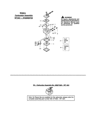 Carburetor wt324 - #530069703
