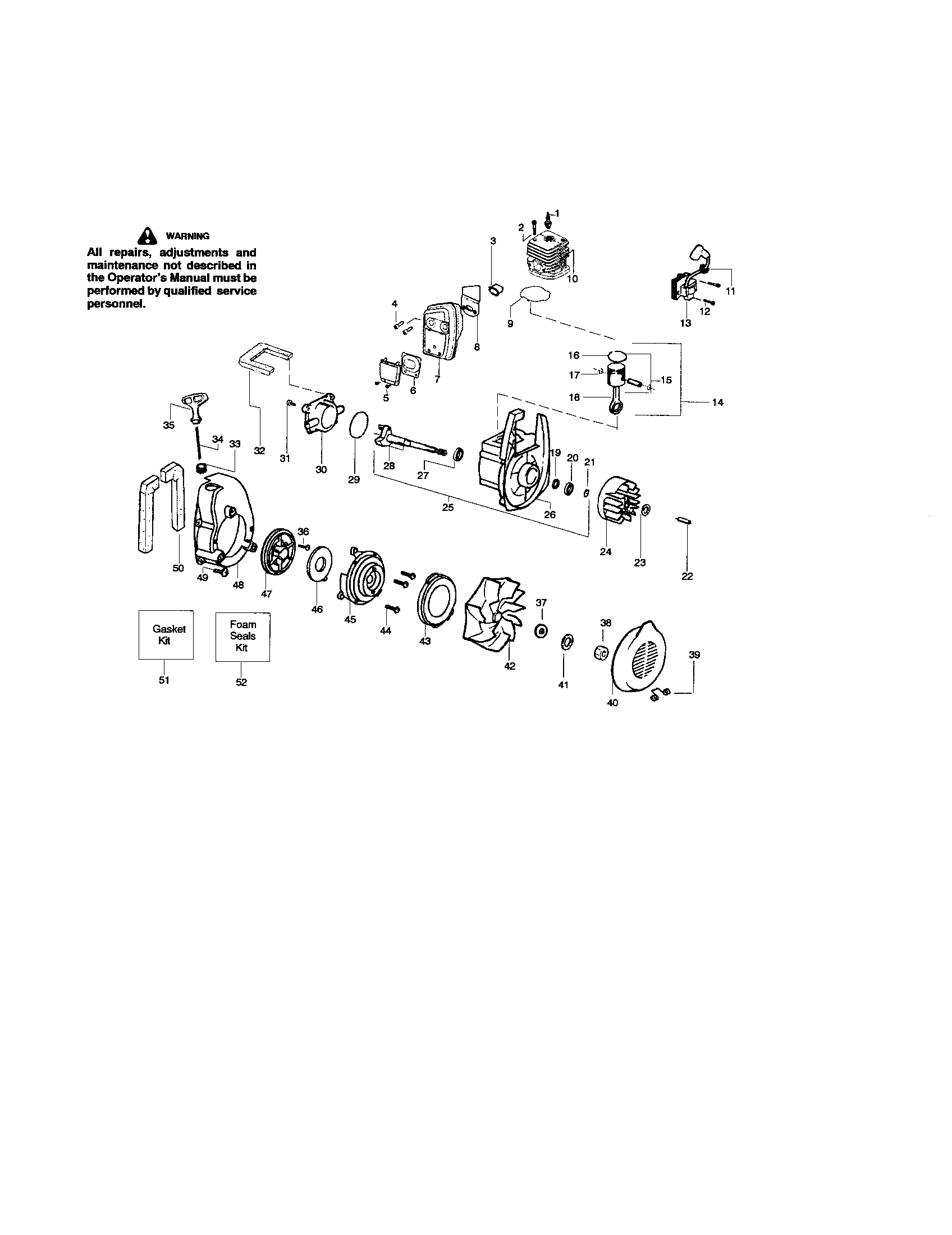 Cylinder/crankshaft/crankcase