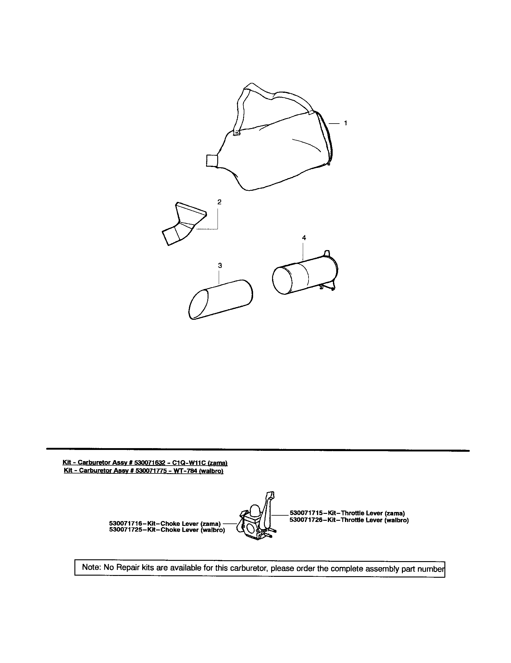 VACUUM TUBE/CARBURETOR