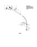 Driveshaft/handle/shield
