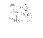 Poulan PP446ET cylinder/crankshaft/crankcase diagram