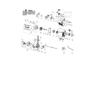 Poulan PP446E cylinder/crankshaft/crankcase diagram