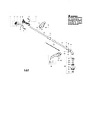 Driveshaft/shield/handle