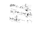 Poulan PP136E cylinder/crankshaft/crankcase diagram