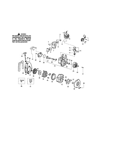 Cylinder/crankshaft/crankcase