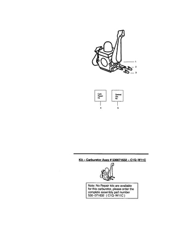 Carburetor #530071465 (c1q-w11)