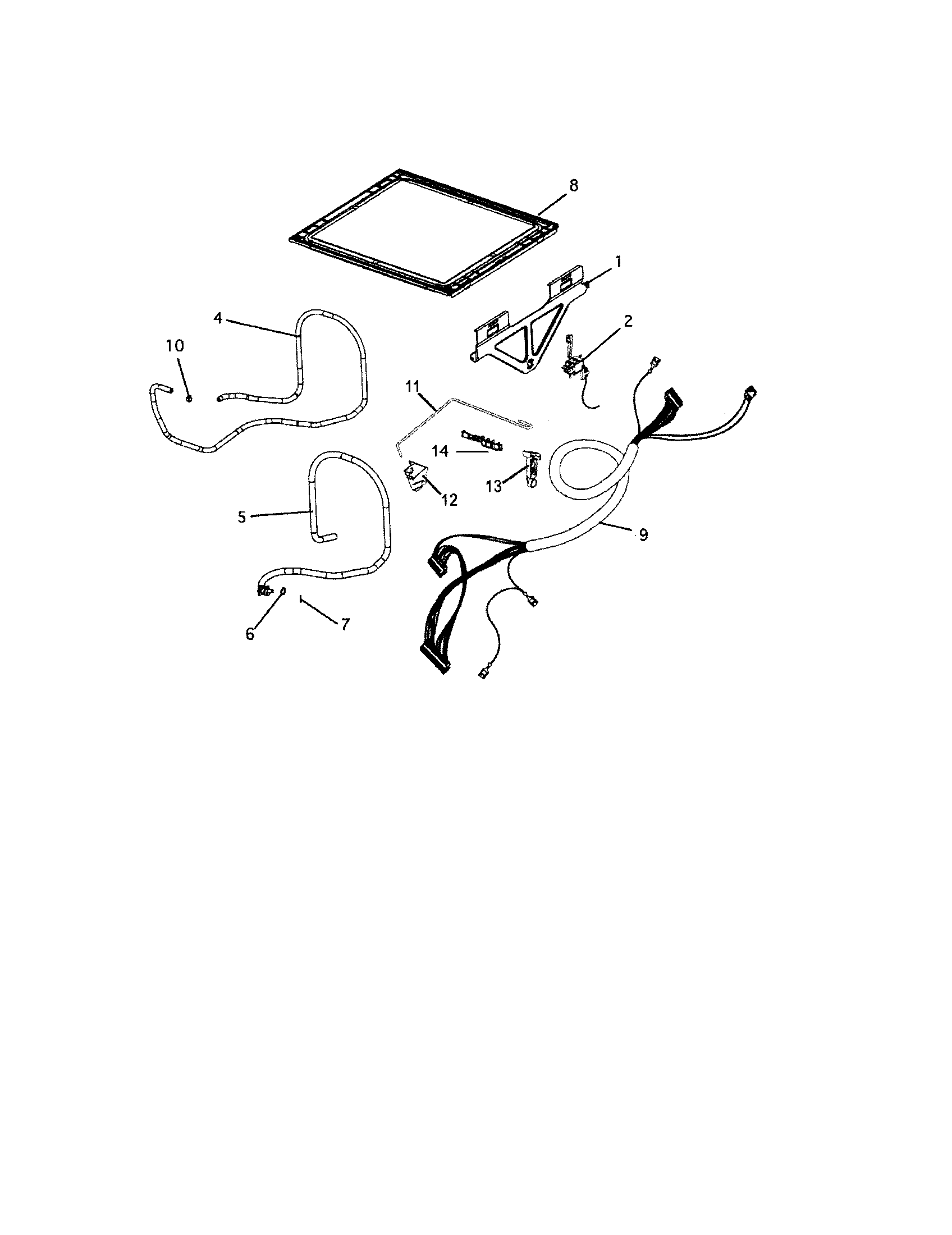 Lid and link assembly