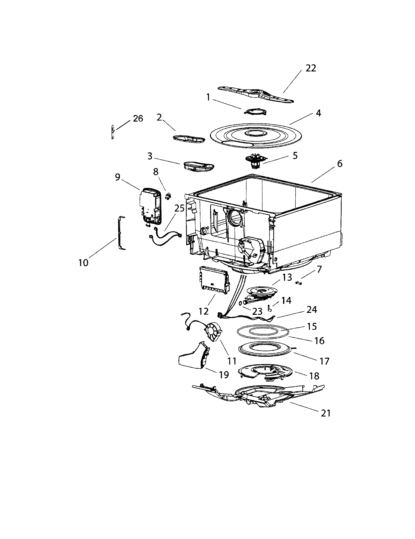Tub and components