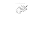 Kohler SV600-0025 blower housing and baffles diagram