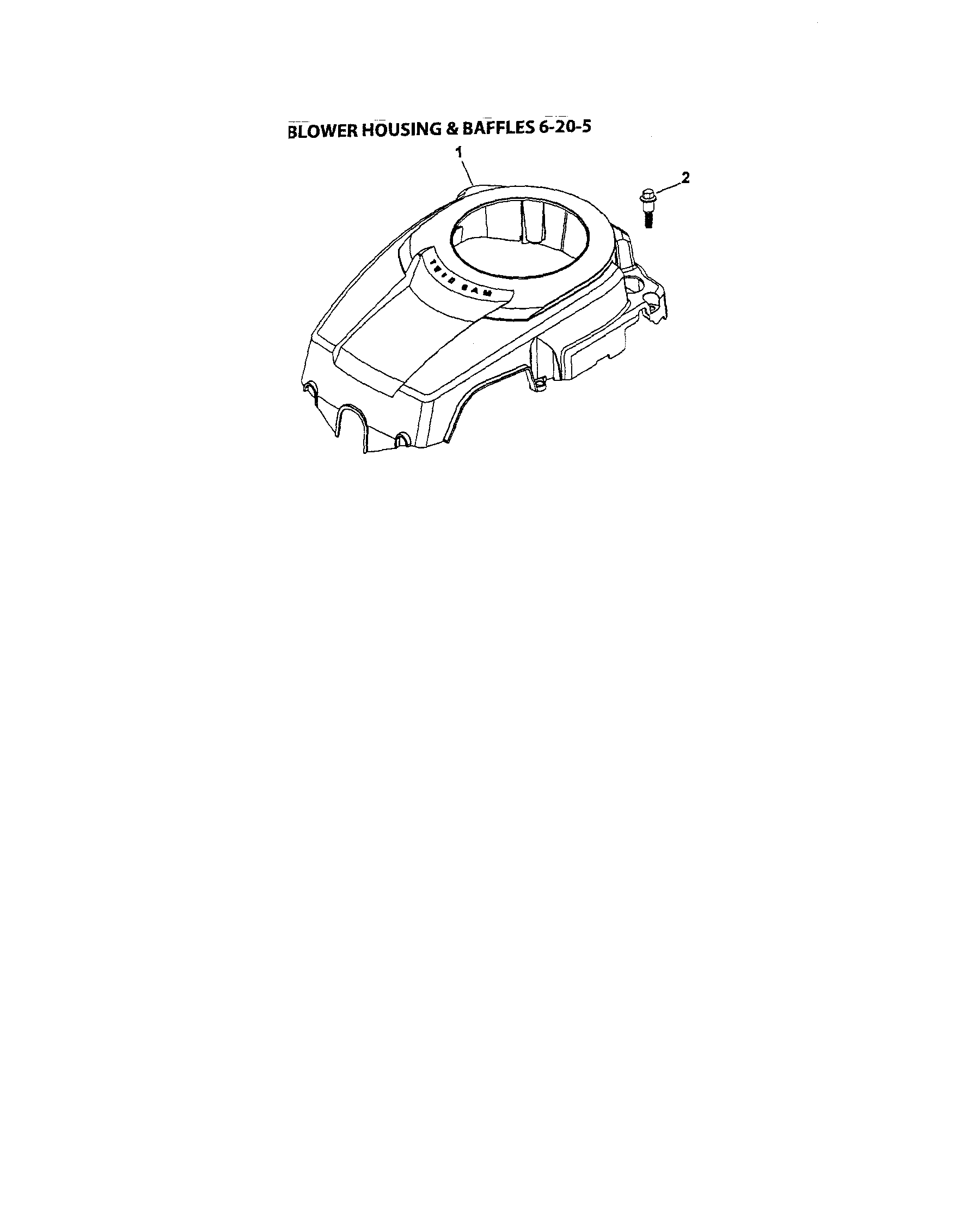 BLOWER HOUSING AND BAFFLES