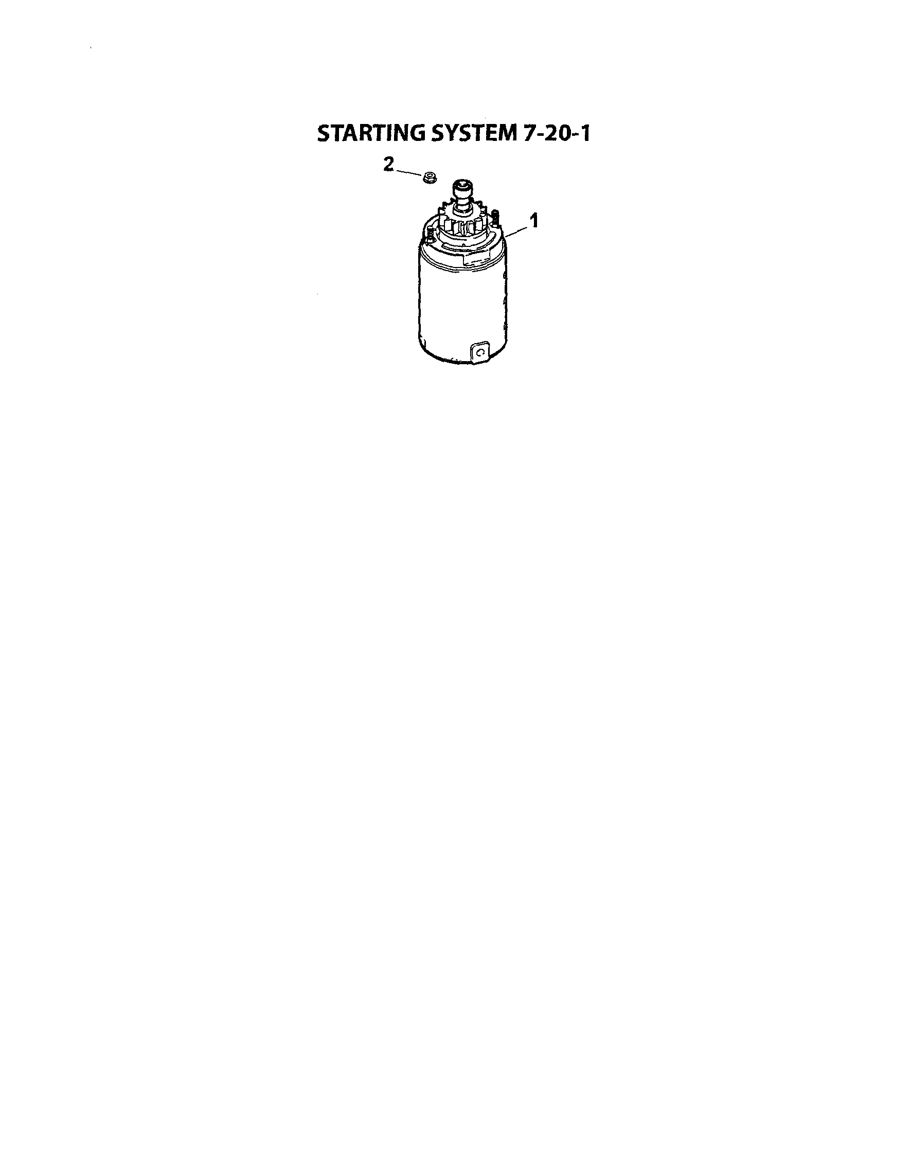 STARTING SYSTEM