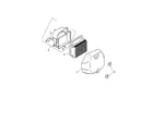 Kohler SV610-0021 air intake/filtration diagram