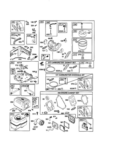 Carburetor/gasket sets
