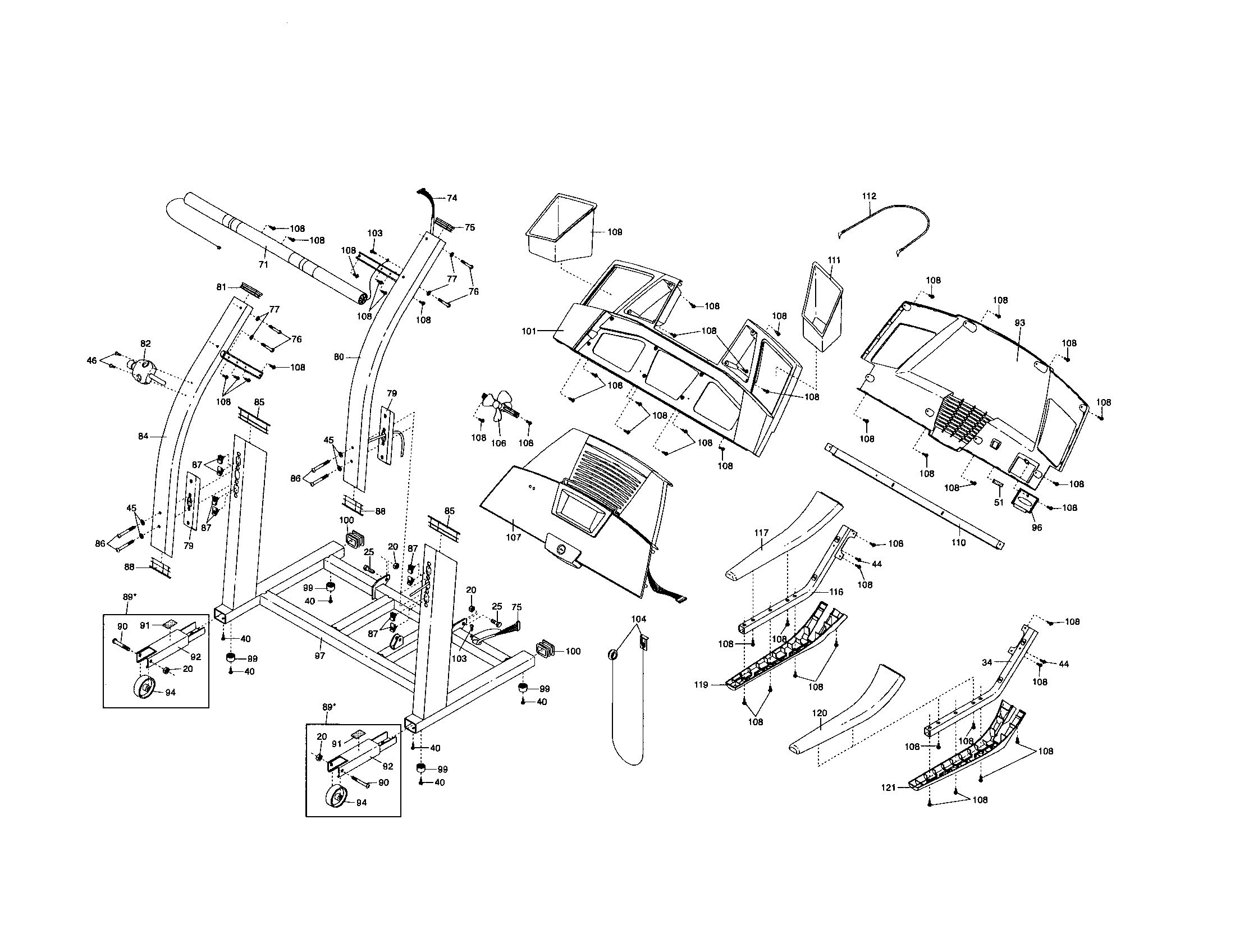 CONSOLE/UPRIGHTS/FRAME