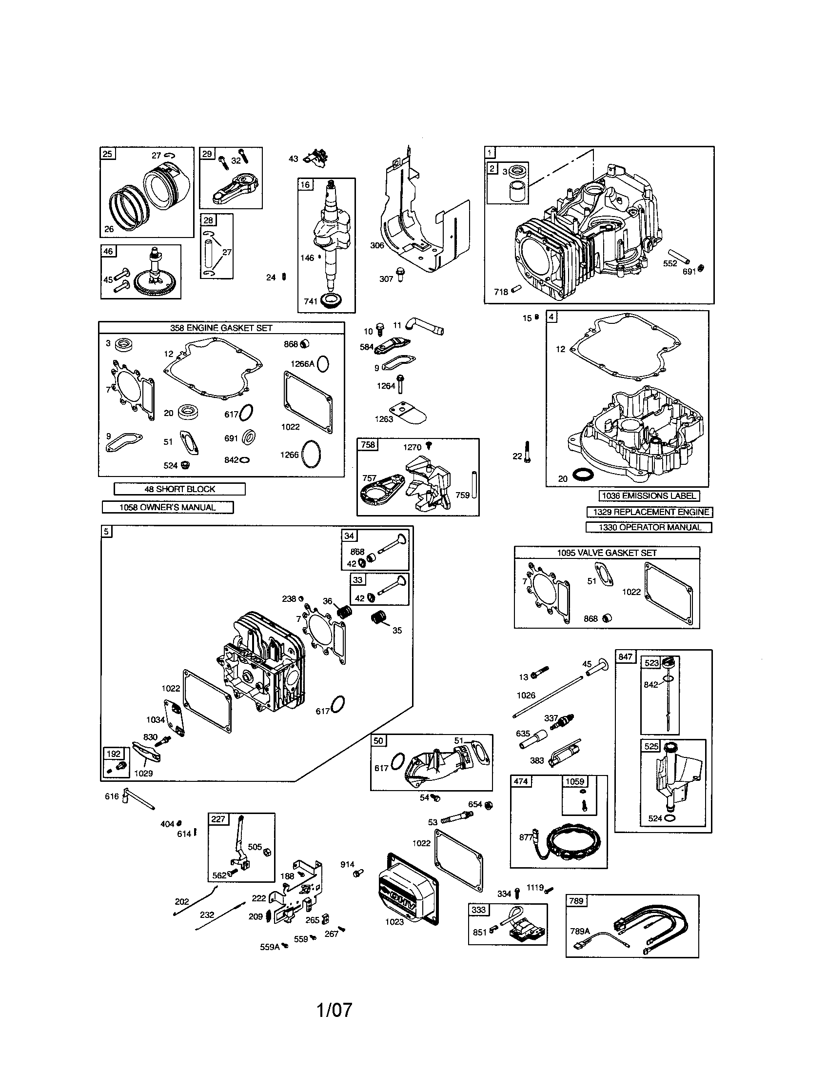 Cylinder/crankshaft/crankcase
