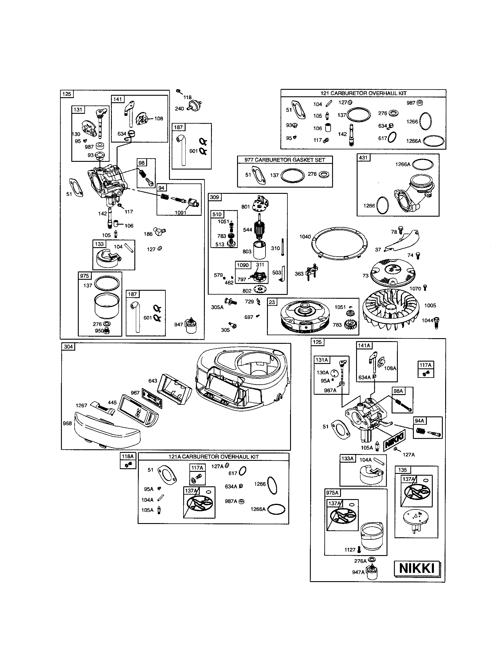 Carburetor/blower housing